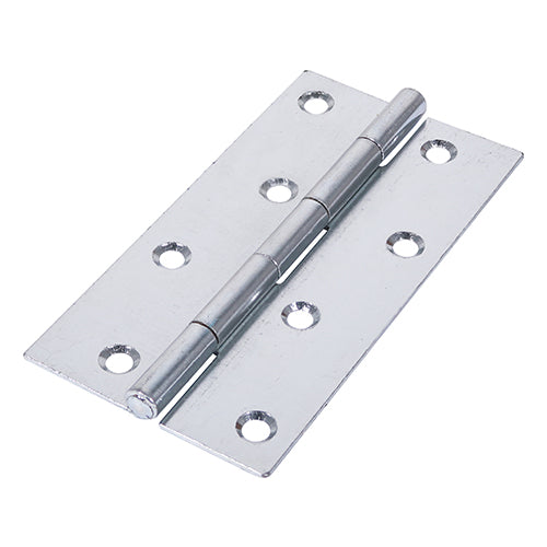 An uncranked hinge with a fixed pin and narrow hinge leafs making them ideal for thinner doors in internal applications.