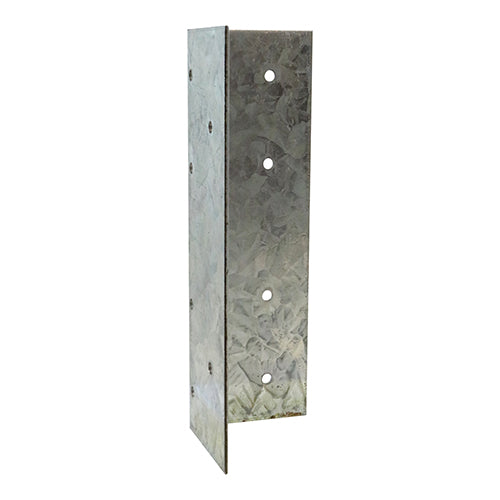 A galvanised angle bracket for extending fence posts up to 1.2m. 