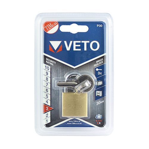 A durable medium security padlock used for a variety of applications. Ideal for luggage, cabinets, sheds and gates.  