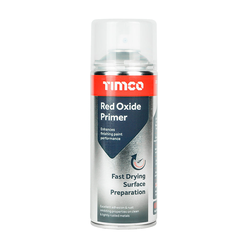 TIMCO red oxide primer is formulated to maximise the adhesion of finishing paints to metals and hard plastics. Excellent high build formula fills and masks surface imperfections, resulting in a smooth and consistent finish.
Ideal for welded seams, machinery and equipment, ironmongery, fences, gates and commercial steelwork.