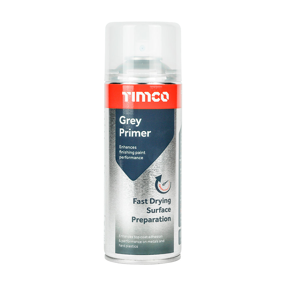 TIMCO grey primer is formulated to maximise the adhesion of finishing paints to metals and hard plastics. Excellent high build formula fills and masks surface imperfections, resulting in a smooth and consistent finish.
Ideal for welded seams, machinery and equipment, ironmongery, fences, gates and commercial steelwork.