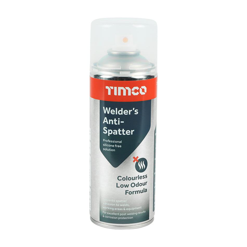 TIMCO Welder's Anti-Spatter is specifically formulated to eliminate the need to remove unsightly spatter, which significantly reduces working time.
Ideal for welds, working areas and equipment.