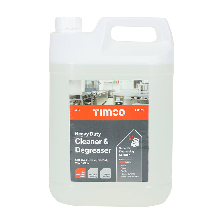 A professional degreasing solution, formulated for removing stubborn stains, scuff marks, oils and greases, in the home, garden, on site and in the workshop. It penetrates contaminants and lifts them from the surface, allowing for easy removal. Ideal for metal, glass, plastic, painted surfaces and wood. 