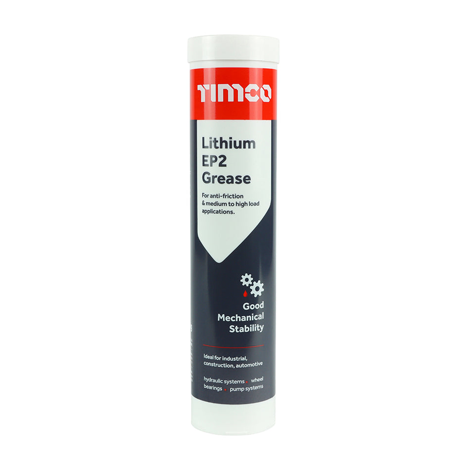 A high quality, multi-purpose lithium grease with high pressure additives, making it suitable for all anti-friction and medium to high load conditions. Ideal for industrial, construction and automotive applications such hydraulic systems, wheel bearings and pump systems.