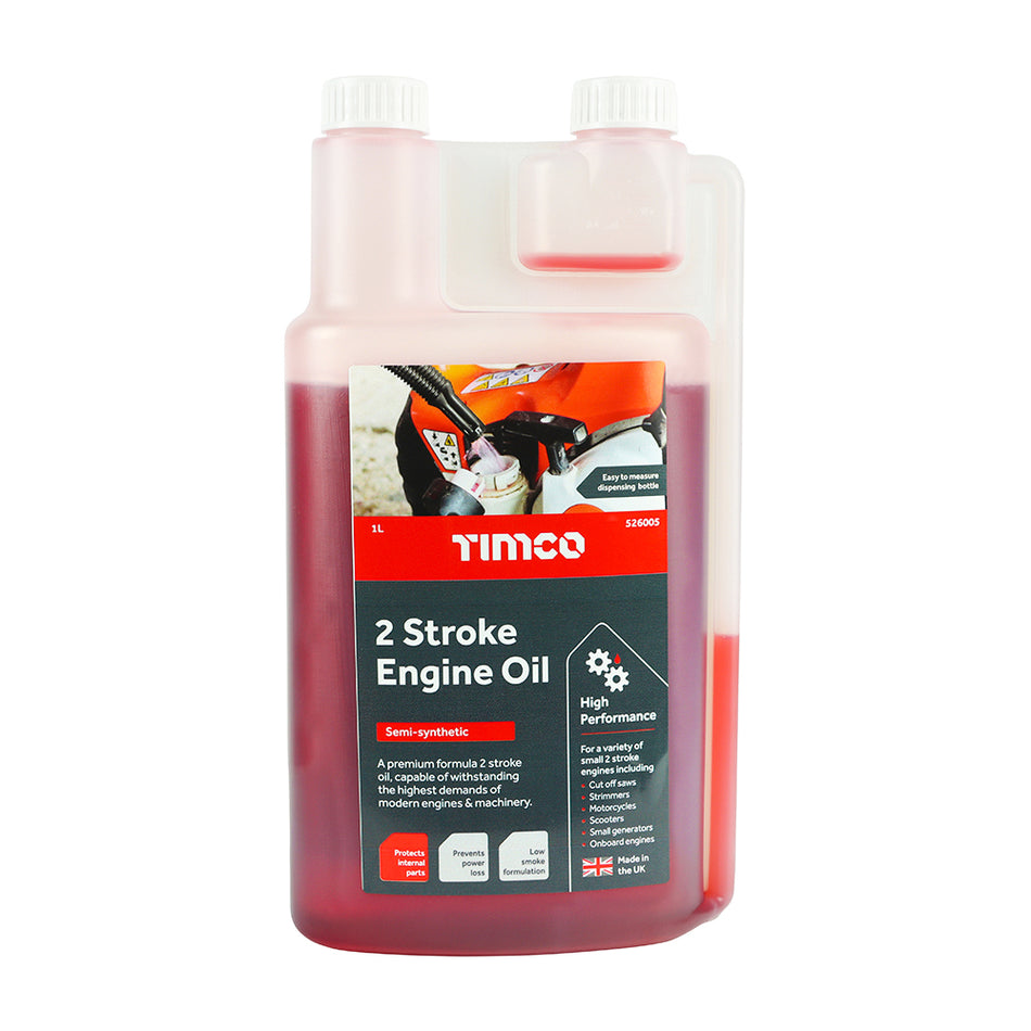 A premium formula, high performance two-stroke engine oil. Using the latest additive technology and synthetic and fine mineral based oils it is capable of withstanding the high demands of modern engines and machinery. Ideal for a wide variety of small 2 stroke engines including lawnmowers, strimmers, motorcycles, scooters, small generators and onboard engine.