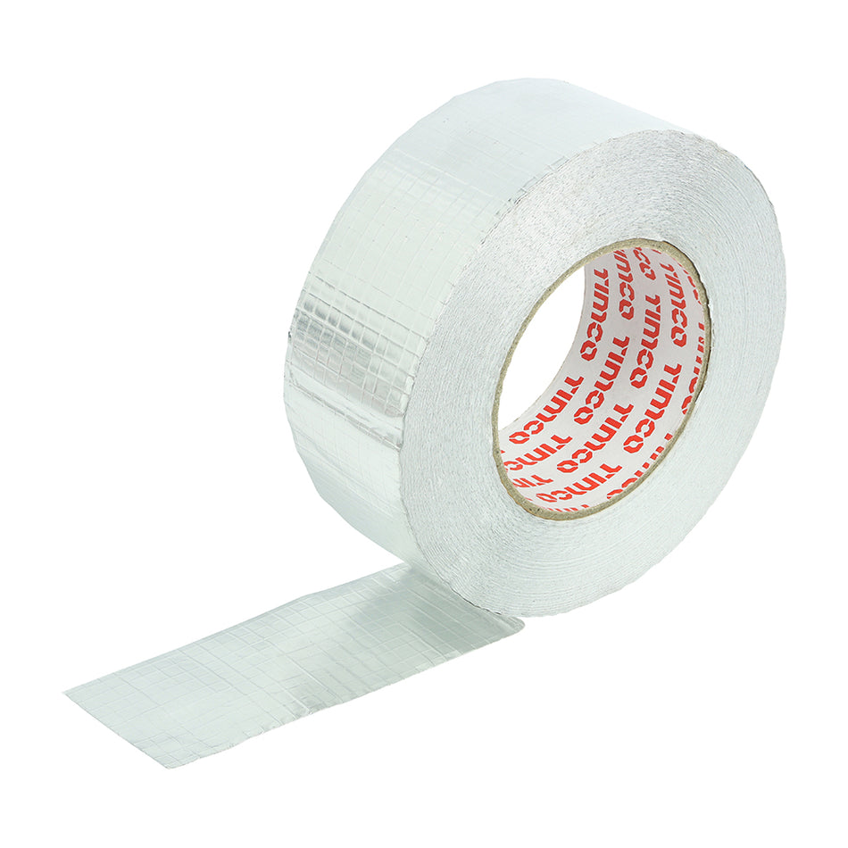 Aluminium foil tape with an integral fibre mesh which provides reinforcement for tougher applications where a stronger joint is required.