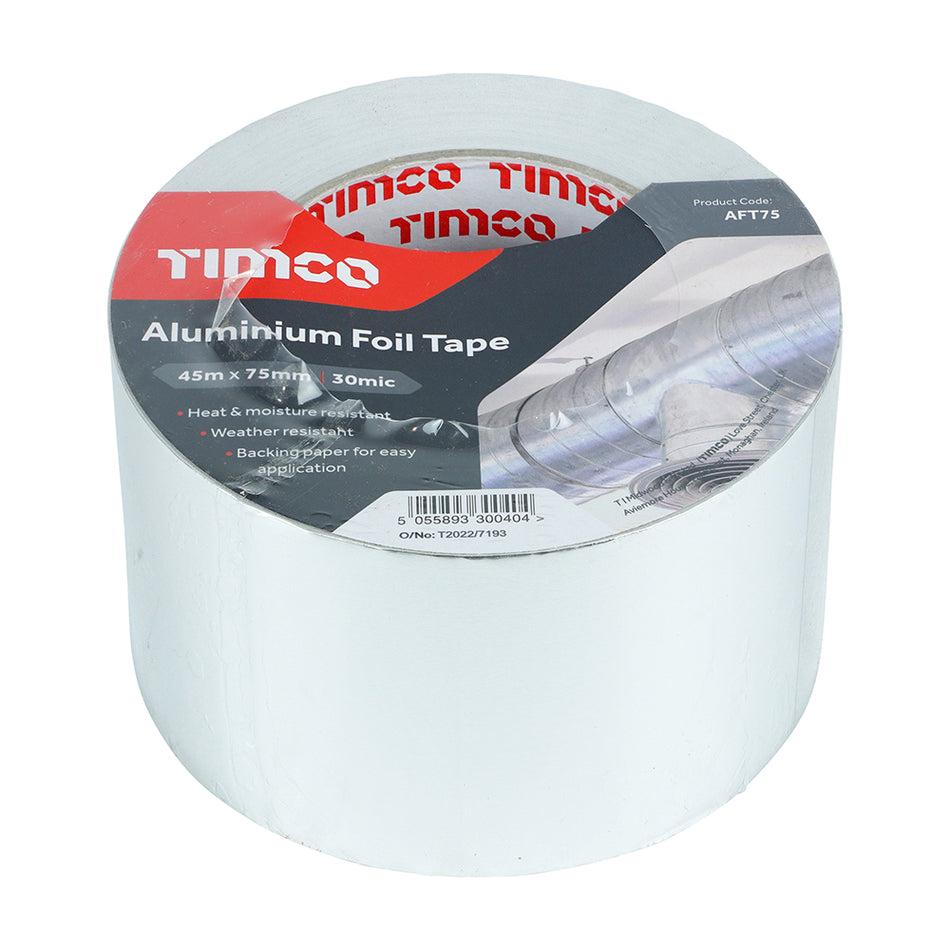 Used in jobs requiring moisture and chemical resistance, thermal conductivity, flame resistance, heat and light reflectance and is weather resistant. Perfect for joining foil covered insulation, sealing off pipes and ducts.