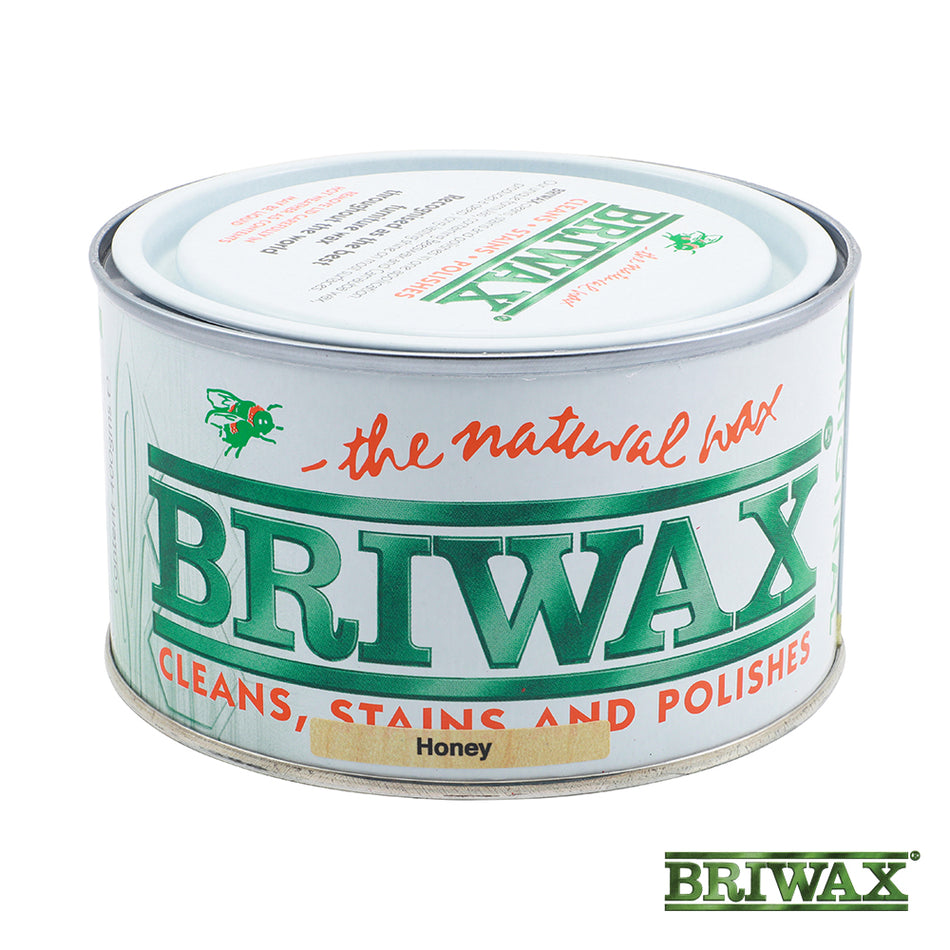 Briwax Original is formulated with fast drying, stronger solvents which speed up drying and also increase the cleaning ability of the wax slightly. This means that it will renovate older dirtier furniture and leave you with the deep grain enriching Briwax shine. Unsealed wooden surfaces should be smooth, dry and clean.