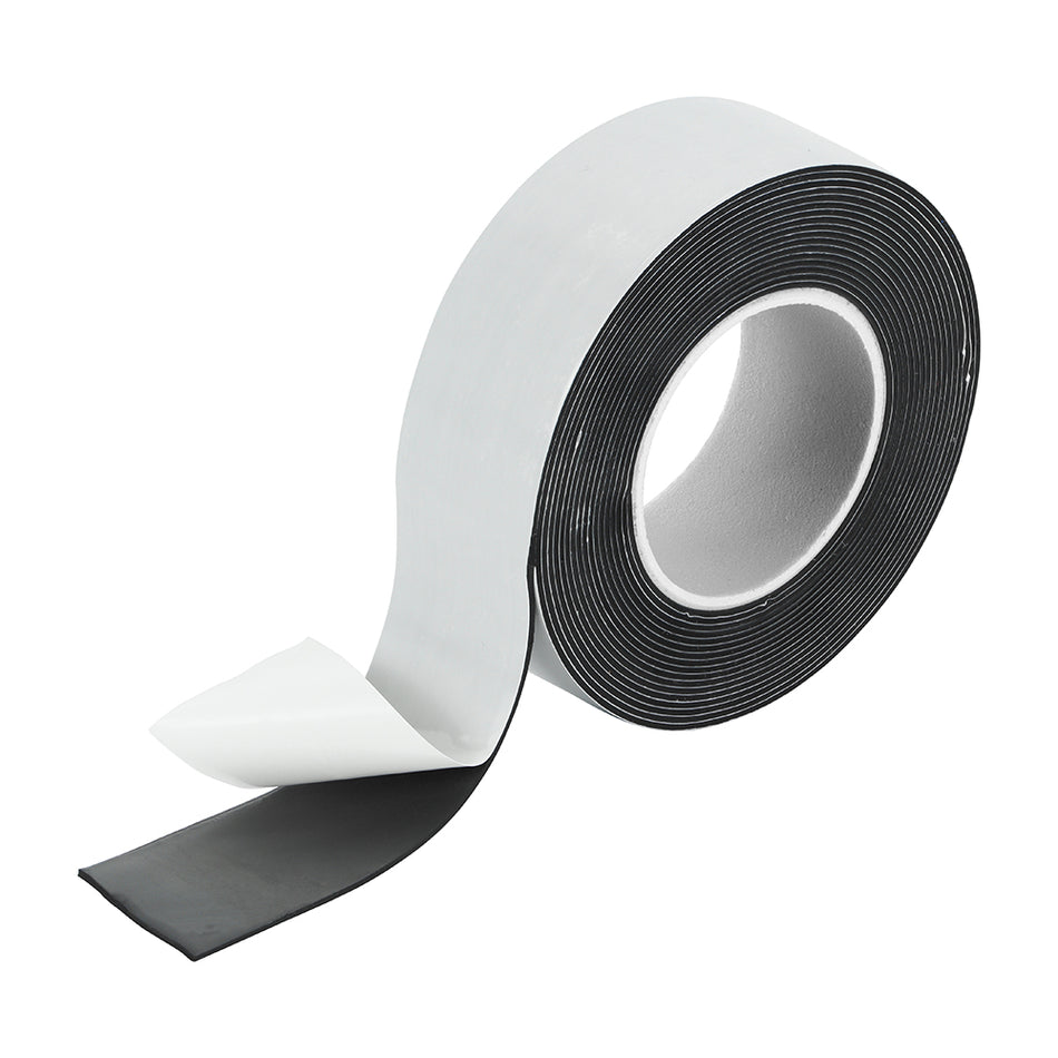 Self fusing emergency repair tape which will provide a watertight seal to leaking pipes or hoses. Suitable for jointing, splicing and repairing cables, hoses, plastic and metallic tubes.